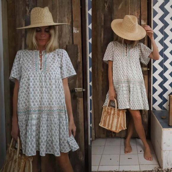 Marea Tiki Cover up, Mini Dress M $168 - Picture 1 of 12